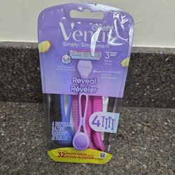 Gillette Venus Simply 3 Reveal Disposable Razor, 4ct