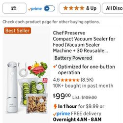 Chef Preserve Compact Vacuum Sealer