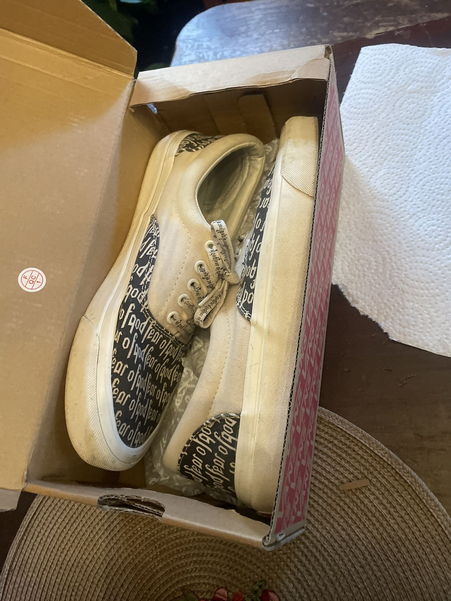 Fear Of God Vans (sz10.5)