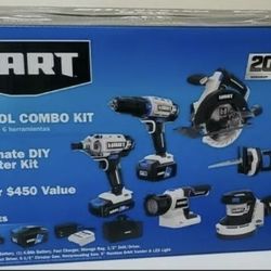 HART 20-Volt Cordless 6-Tool Combo Kit