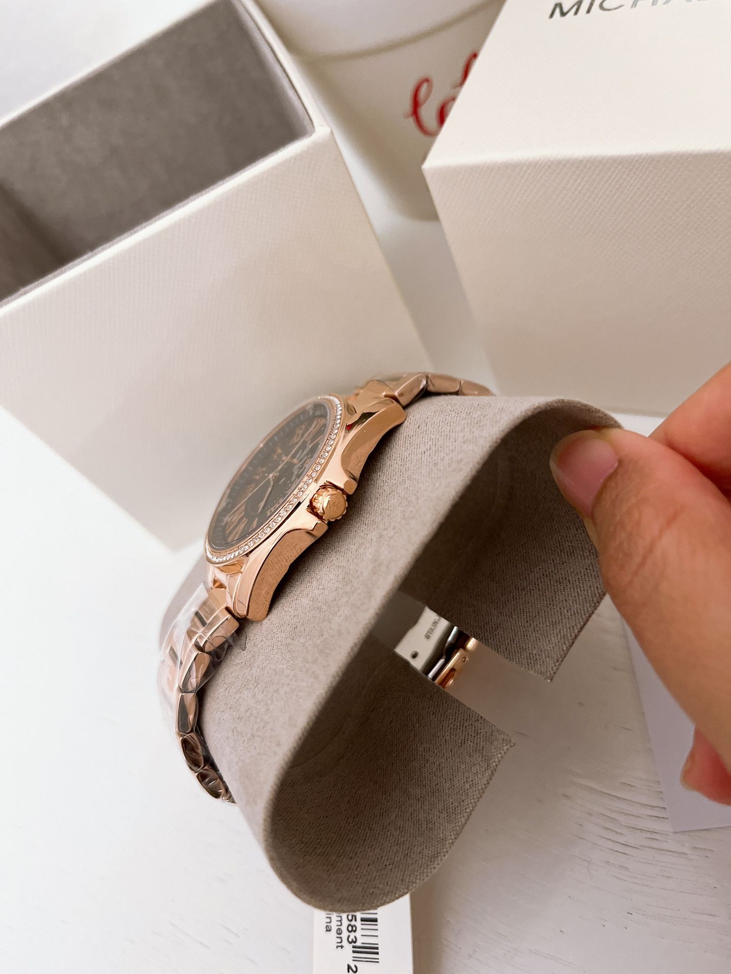 Michael Kors Kaycie Pavé Rose Gold-Tone Watch Michael Kors Kaycie Pavé Rose Gold-Tone Watch main image 2