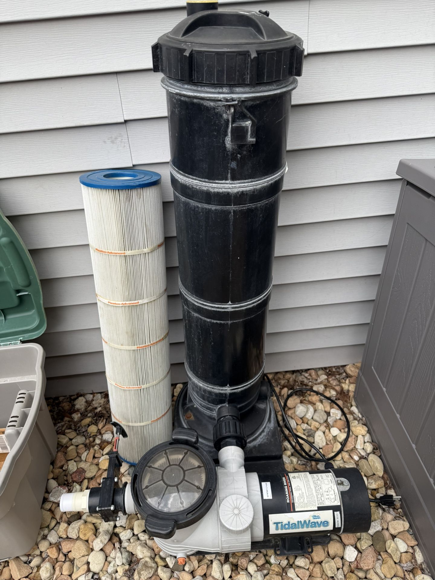 1.5 HP 2-speed Pool Pump and Cartridge Filter System
