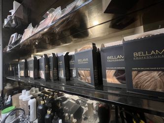 Weft , tape in , k tip. BELLAMI