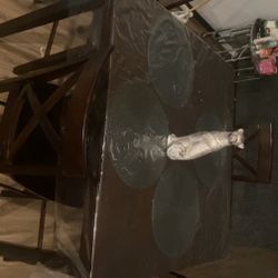 Cherrywood Bar High top Table 4 Chairs 