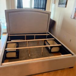 King size Bedframe with 2 drawer storage