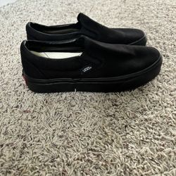 Black Slip On Vans