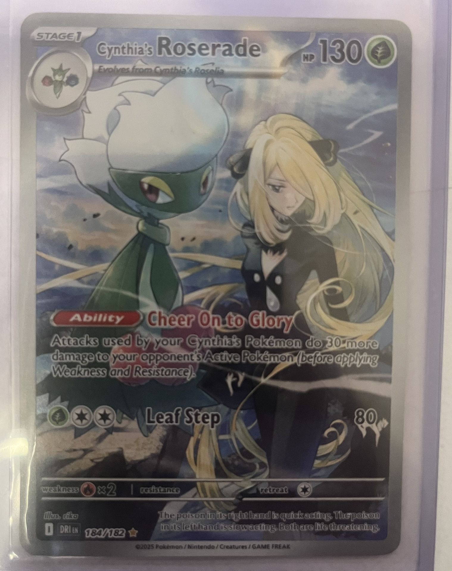 Cynthia's Roserade - 184/182 - SV10: Destined Rivals (DRI)
