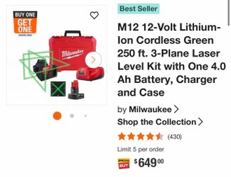 Milwaukee 3 plane laser