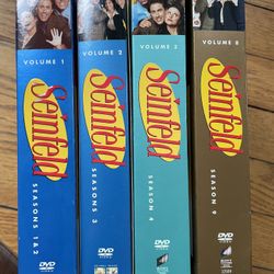Seinfeld Seasons 1-4 And Season 9 DVD Bundle Missing 2 Disks Preowned 