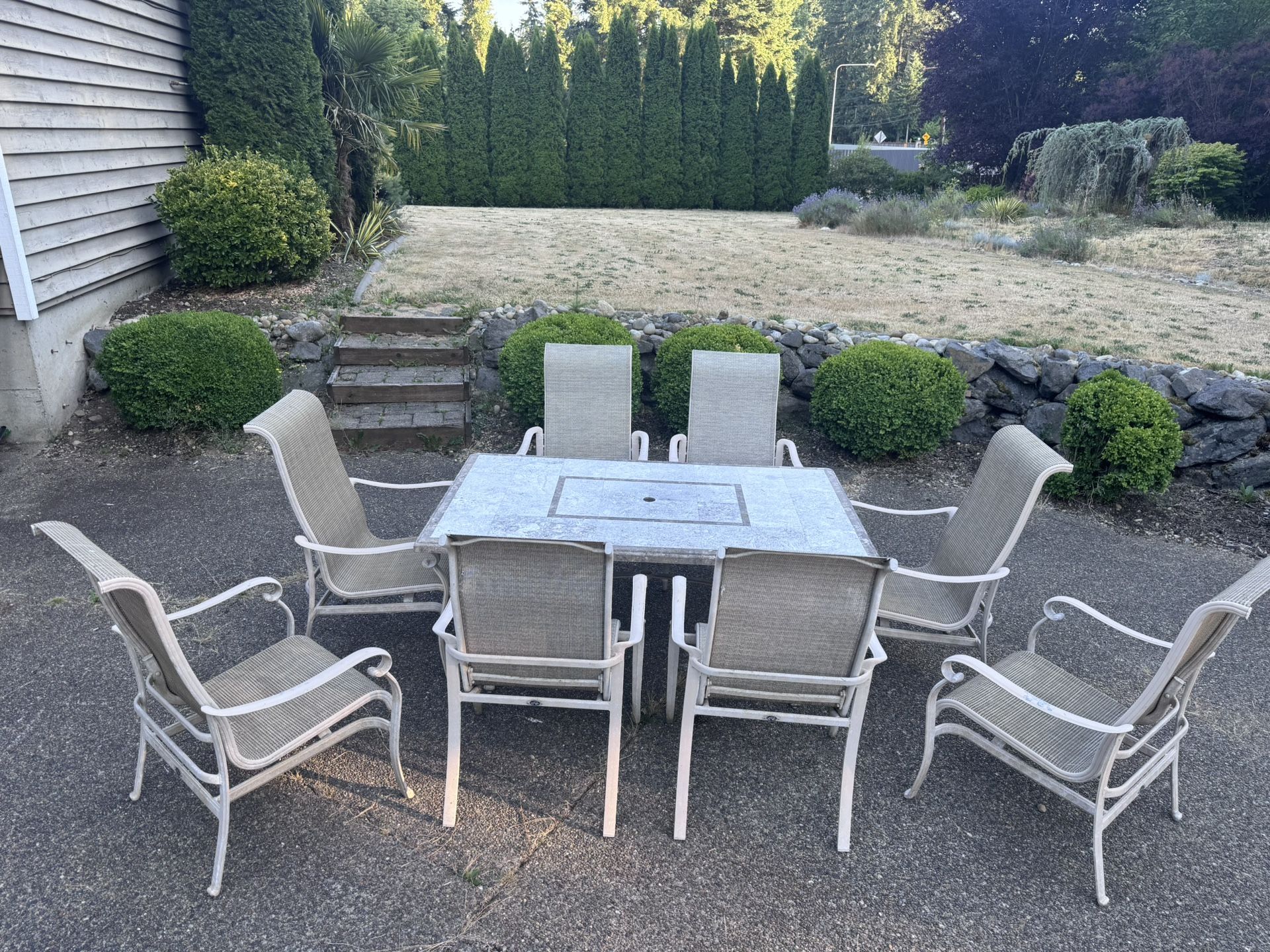 Stone Patio Table