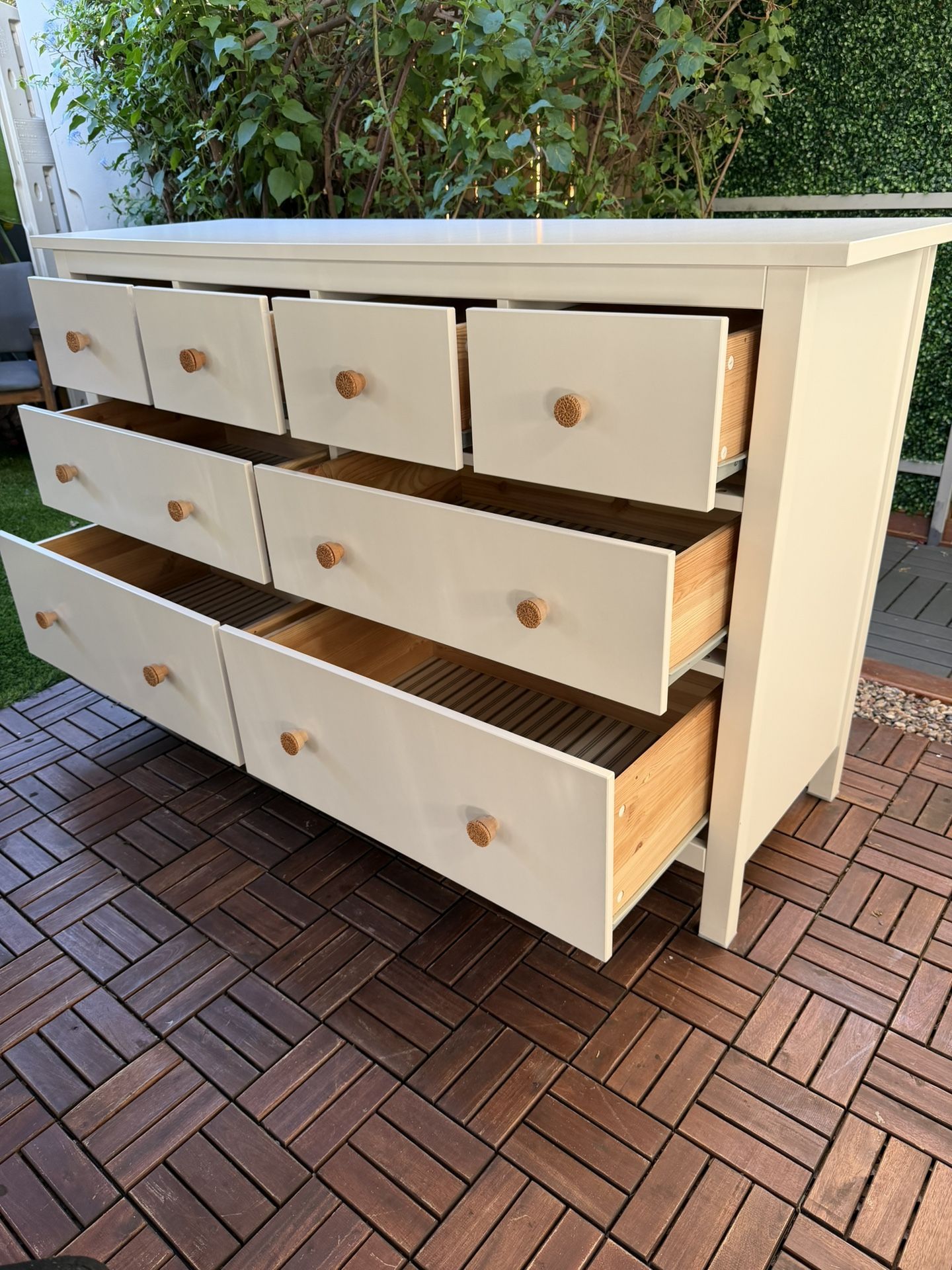 Dresser Hemnes 6 Drawers - White Glossy Color-