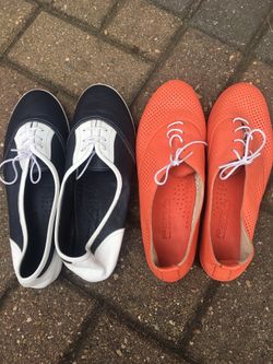 Leather Shoes Size 6 Both Worn Once 