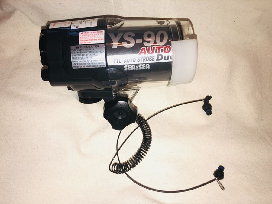 Sea & Sea YS-90 Auto Underwater Strobe Flash with Optical cable From Japan