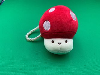 Mushroom Plush Keychain Charm