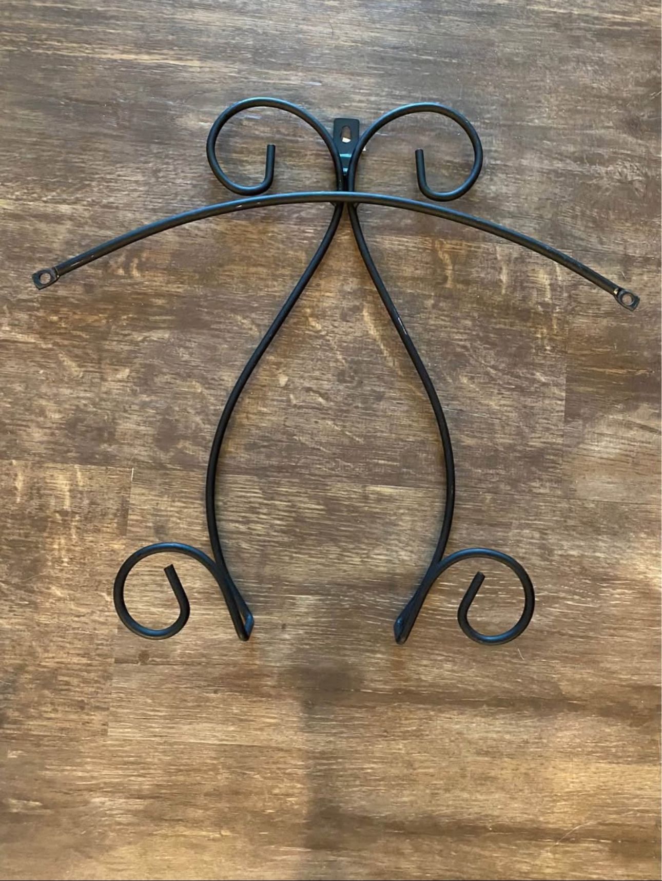 Plate holder display black metal wall hanger decorative kitchen