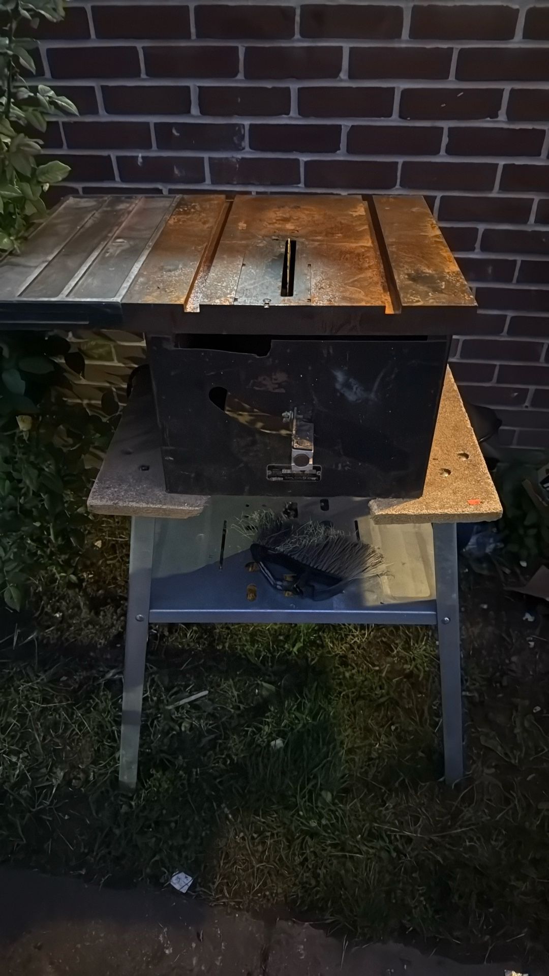 Craftsman Motorized Table Saw Bevel Cut.