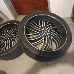 I Only Have 2 Massiv 24" Wheels And Tires 