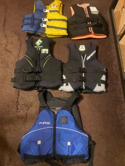 Life Vests Adult Size Small $20 each
