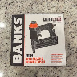 2 in 1- Brad Nailer & Crown Stapler