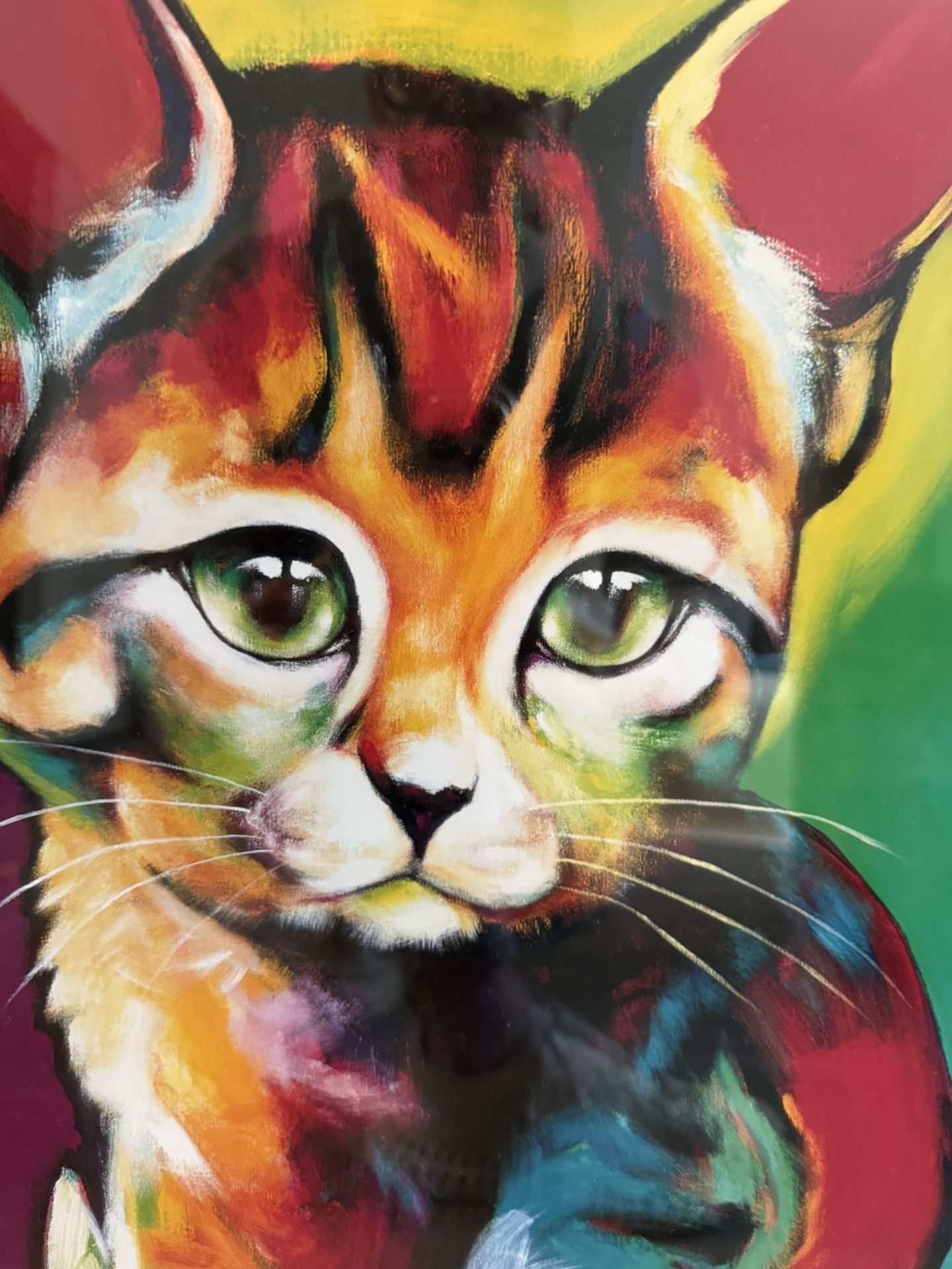 Professionally Framed and Matted Pop Art  Print "Landy" by the artist Ron Burns.