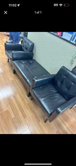 Chairs and ottoman