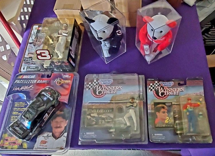 nascar action figures and car starting at $4