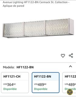HF1122-CH Cermack St. Collection Wall Sconce