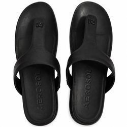 Aerosoles, Black Sandals, Slip-On Comfort, Size 8 1/2