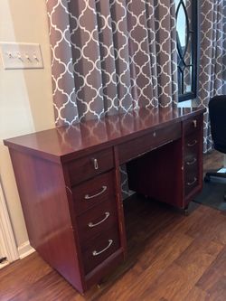Wooden desk