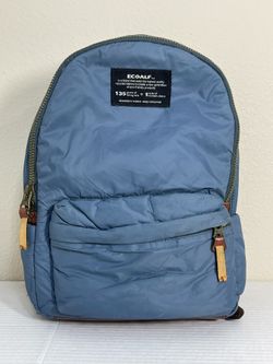 Ecoalf Blue & Brown Backpack Eco Friendly Rucksack ECOALF Designed In Madrid