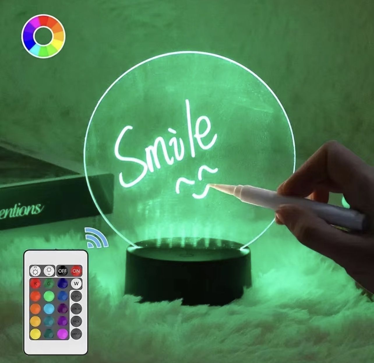 erasable writing board lamp