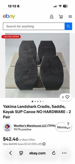 Yakima Landshark Cradle Saddles – 2 Pair