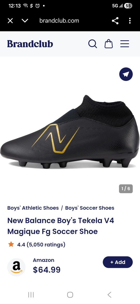 Boys' Athletic Shoes
Boys' Soccer Shoes
New Balance Boy's Tekela V4 Magique Fg Soccer Shoe