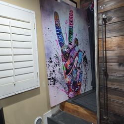 Large 40x60 Canvas Grafitti Print 