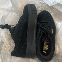 Size US Wn’s 6.5 Black Puma Platform Shoes