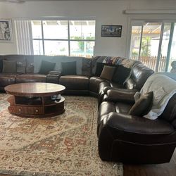 Sectional And Matching Recliner