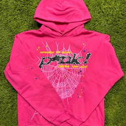 PINK sp5der hoodie