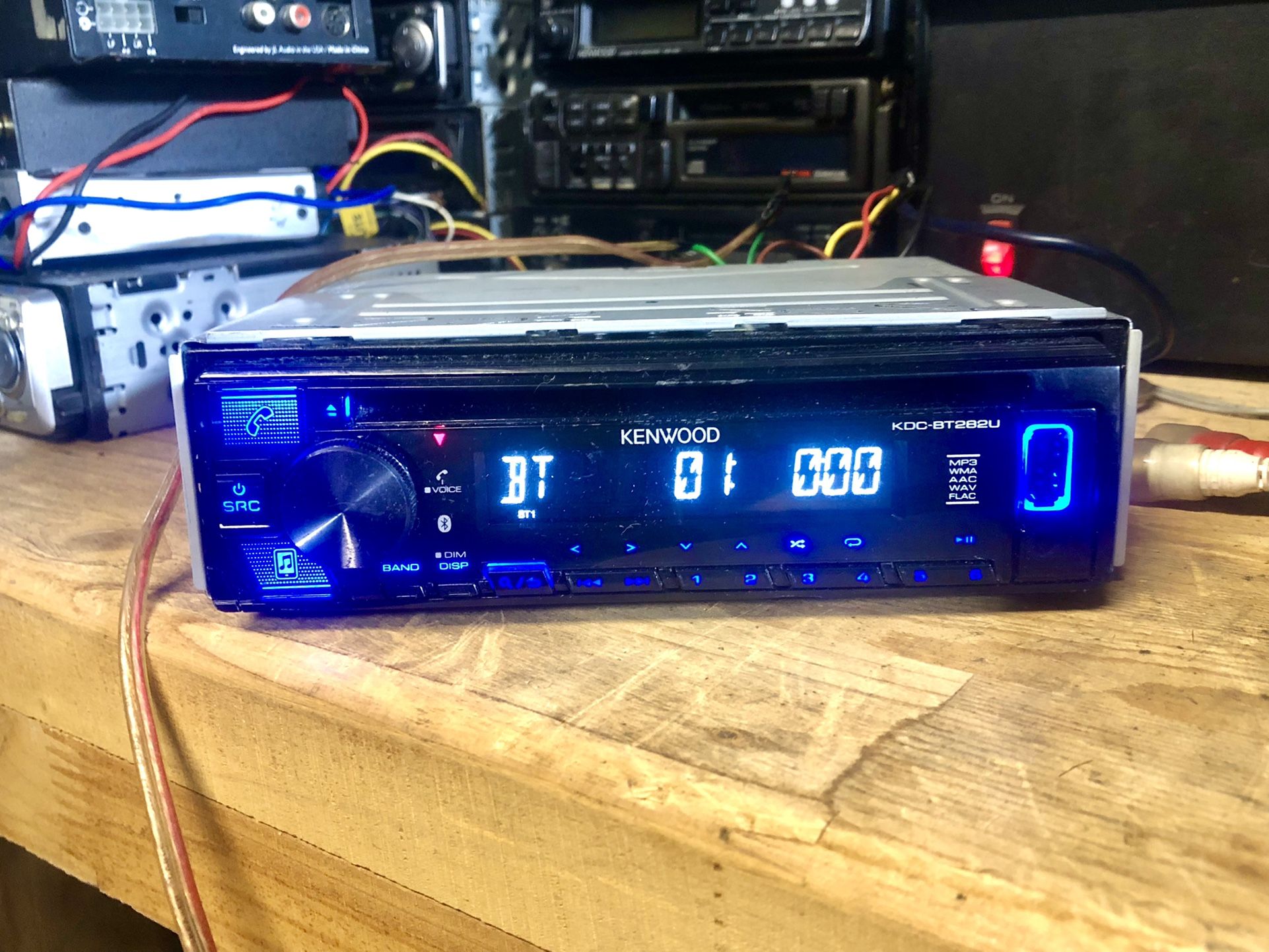 Kenwood Bluetooth Audio USB Auxiliary Car Stereo Head Unit 