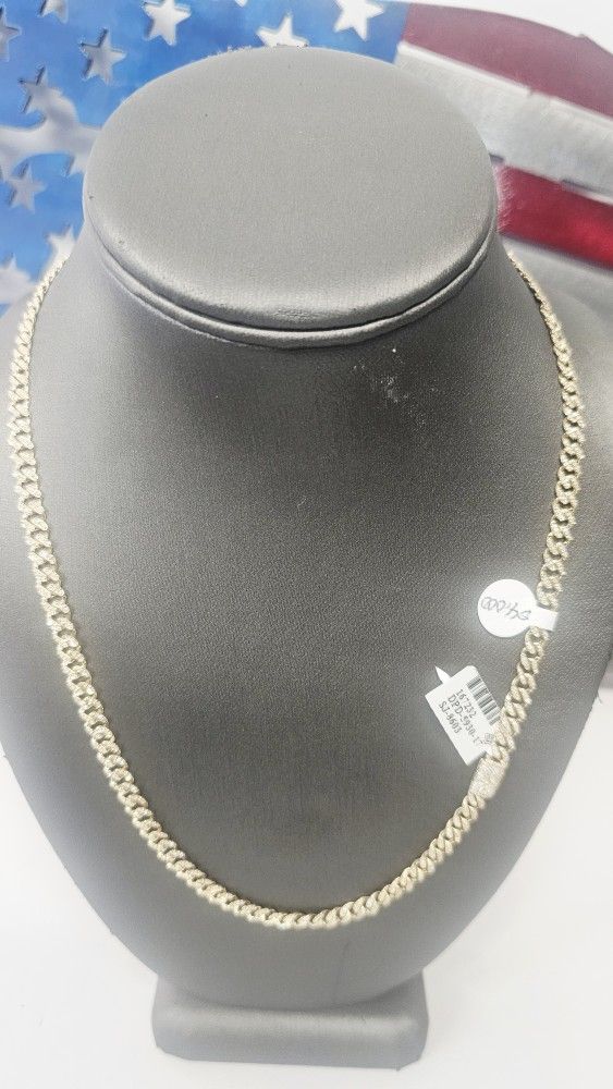 14k 20inch 16.5 Grams 5mm Diamond Chain