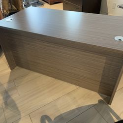 Desk Gray 30”x60” With Drawers New 