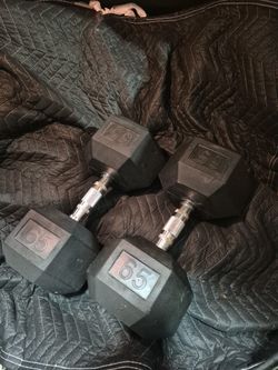 65lbs  Dumbells Weights 