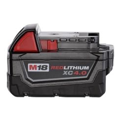 Milwaukee 48-11-1840 M18 REDLITHIUM XC 4.0 Extended Capacity Battery Pack
