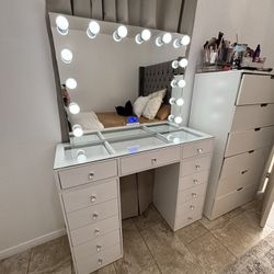 New 48 Makeup Vanity With Bluetooth Mirror 😍❤️