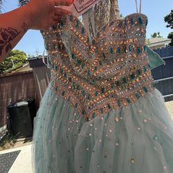 Light Blue Quinceañera Dress 