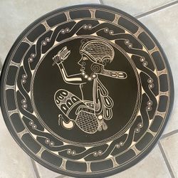 Clay Indian Decorative Plate 