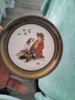 Norman Rockwell brass collectibles