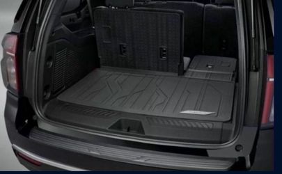 2021-2025 Chevrolet Tahoe & Suburban Integrated Cargo Liner Jet Black w/ Chevrolet Scpt