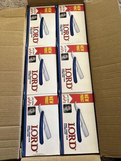 600 LORD Single use Disposable Straight Edge Razor Barber Hygienic safe 12 Boxes
