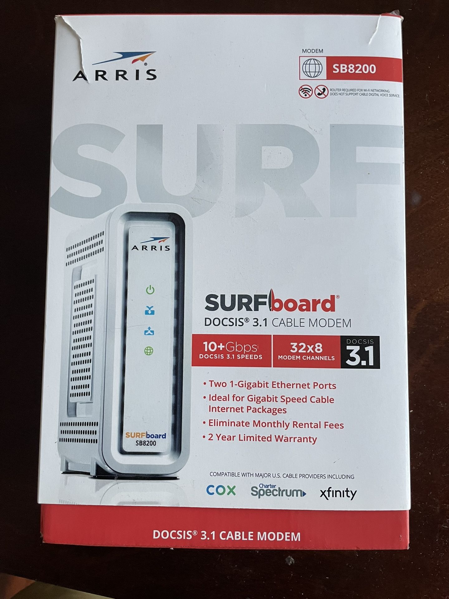 Arris DOCSIS 3.1 Cable Modem (10+ Gbps)