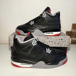 Air Jordan 4 Bred Reimagined Size 5Y, 5.5Y, 7Y